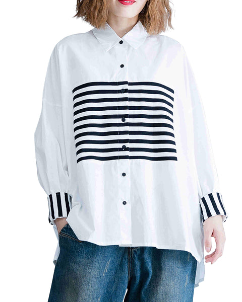 ellazhu Long Sleeve Cotton Shirt GA2075