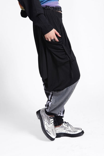 ❤ellazhu Women Casual Loose Baggy Elastic Waist Harem Joggers Pants GY206