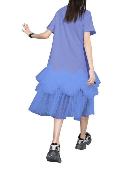 ❤ellazhu Tshirt Oversized Tulle Tutu Dresses GY2266