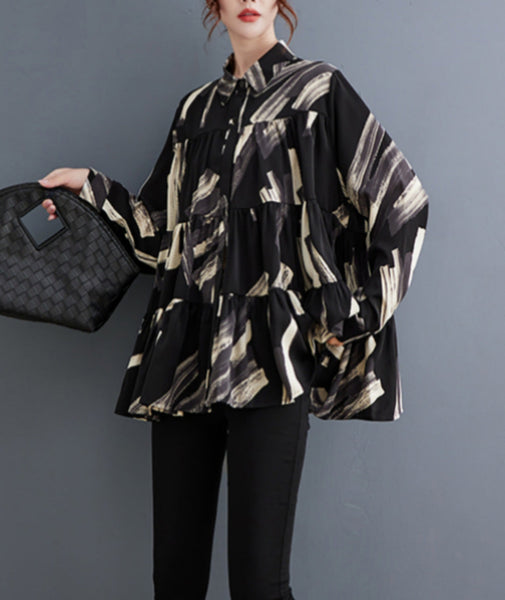 ellazhu Women's Casual Shirts,Button Down Long Sleeve Dressy Tops GZ01