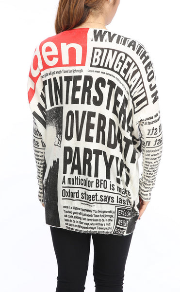 ❤ellazhu Women Fashion Painting Crew Neck Pullover Sweater OneSize GY269