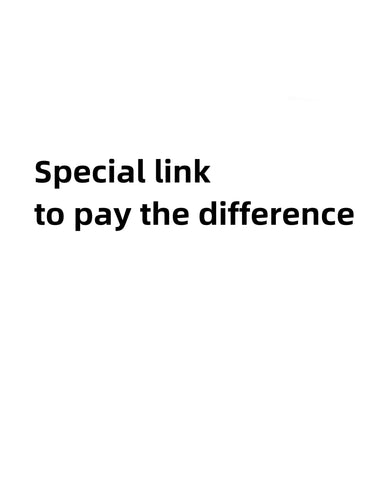 Special link to pay the difference