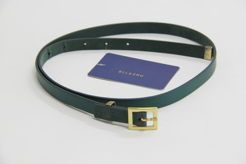 ellazhu Women Fine Black Buckle Work Dress Belt BT01