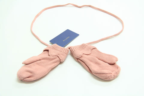 ellazhu Soft Pink Warm Women Knit Solid Clor Gloves GL01